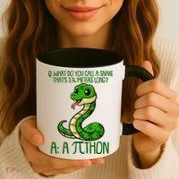 Funny Pi Day 314 PiThon Python Snake Joke Coffee Mug thumb 3