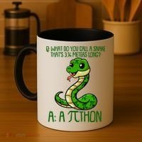 Funny Pi Day 314 PiThon Python Snake Joke Coffee Mug thumb 4