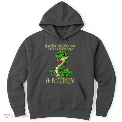 Funny Pi Day 314 PiThon Python Snake Joke Hoodie