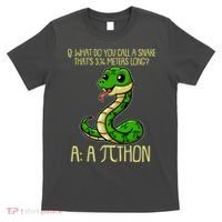Funny Pi Day 314 PiThon Python Snake Joke T-Shirt thumb 0