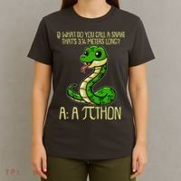 Funny Pi Day 314 PiThon Python Snake Joke T-Shirt thumb 4