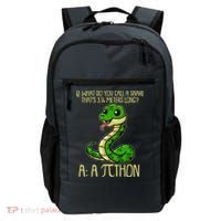 Funny Pi Day 314 PiThon Python Snake Joke Backpack thumb 0