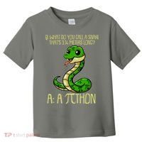 Funny Pi Day 314 PiThon Python Snake Joke Toddler T-Shirt thumb 0