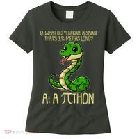 Funny Pi Day 314 PiThon Python Snake Joke Women's T-Shirt thumb 0