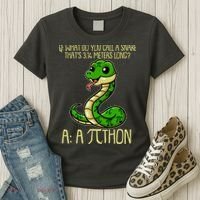 Funny Pi Day 314 PiThon Python Snake Joke Women's T-Shirt thumb 3