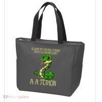 Funny Pi Day 314 PiThon Python Snake Joke Tote Bag thumb 3
