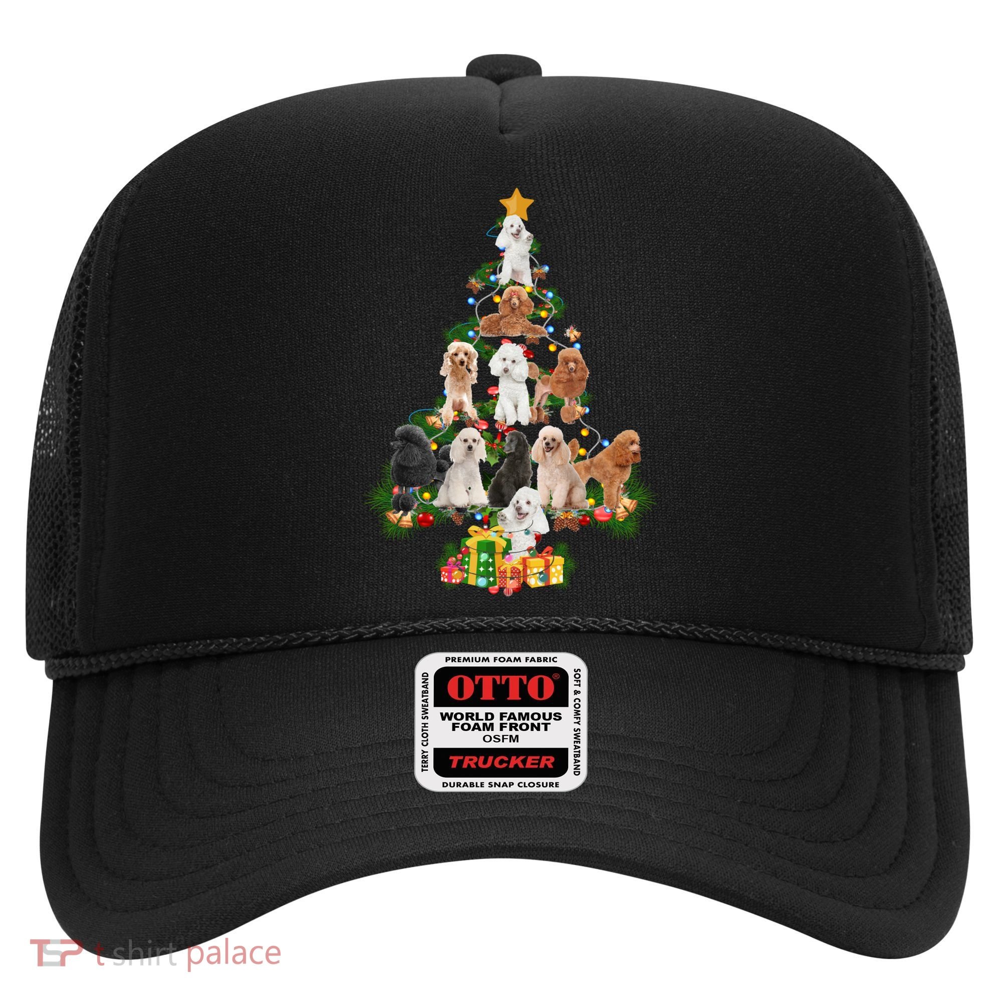 Funny Poodles Dog Merry Christmas Tree Poodles Lover Xmas Gift Hat