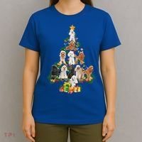 Funny Poodles Dog Merry Christmas Tree Poodles Lover Xmas Gift T-Shirt thumb 4