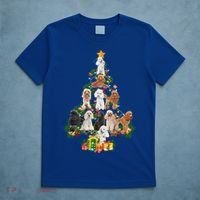 Funny Poodles Dog Merry Christmas Tree Poodles Lover Xmas Gift T-Shirt thumb 5