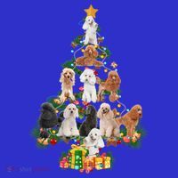 Funny Poodles Dog Merry Christmas Tree Poodles Lover Xmas Gift Women's Tank Top thumb 5