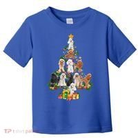 Funny Poodles Dog Merry Christmas Tree Poodles Lover Xmas Gift Toddler T-Shirt thumb 0
