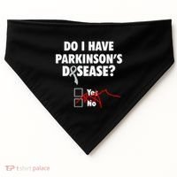 Funny Parkinsons Disease Awareness Yes No Gift Warrior Survivor USA-Made Doggie Bandana thumb 0