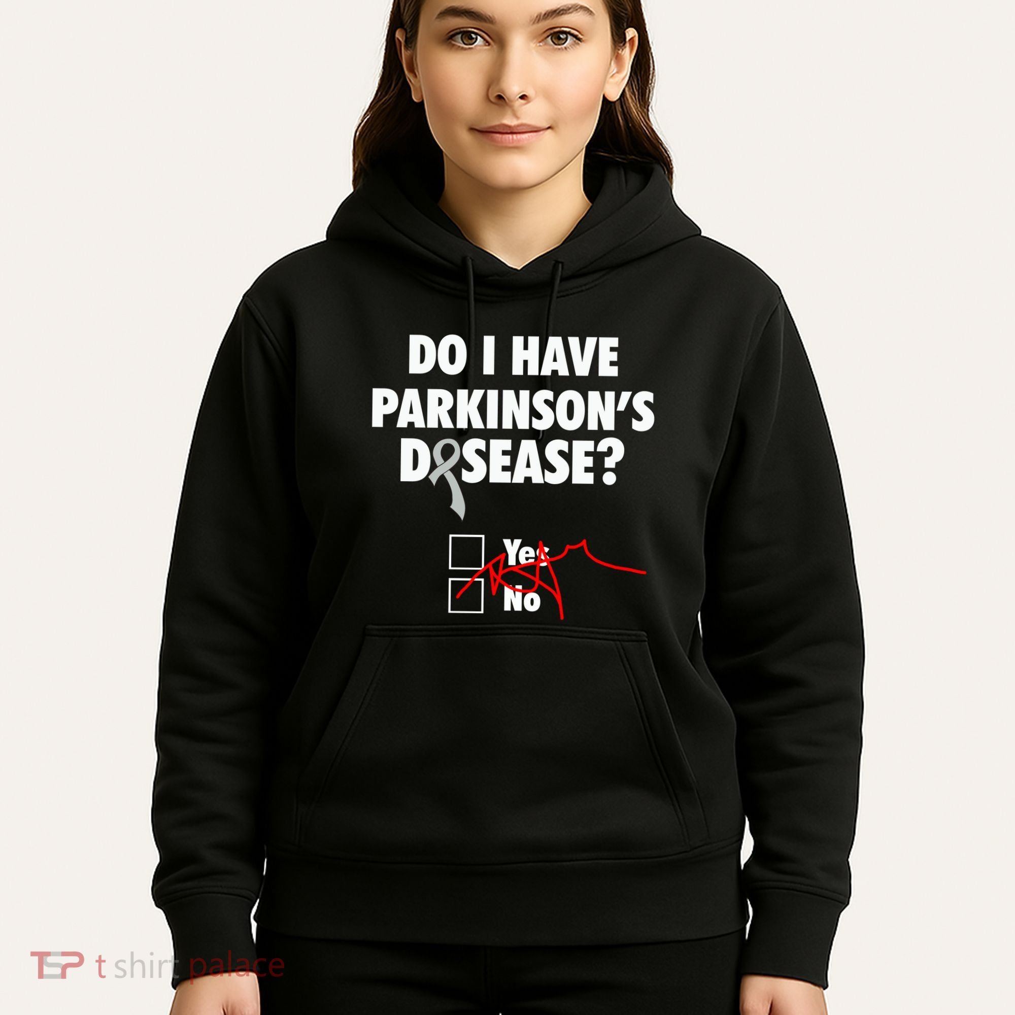 Funny Parkinsons Disease Awareness Yes No Gift Warrior Survivor Hoodie