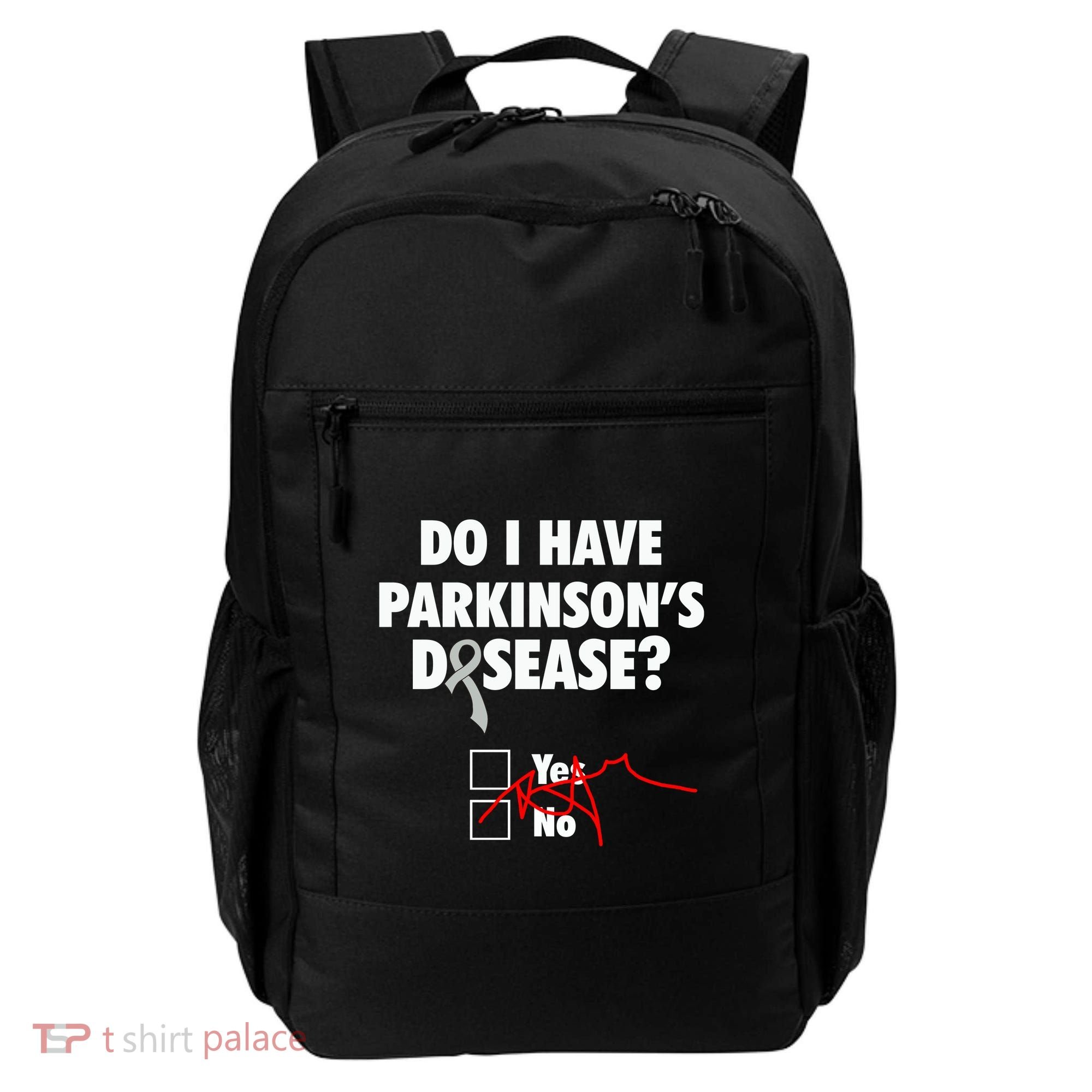 Funny Parkinsons Disease Awareness Yes No Gift Warrior Survivor Backpack