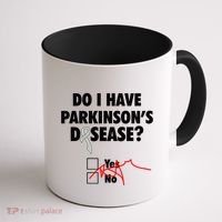 Funny Parkinsons Disease Awareness Yes No Gift Warrior Survivor Coffee Mug thumb 1