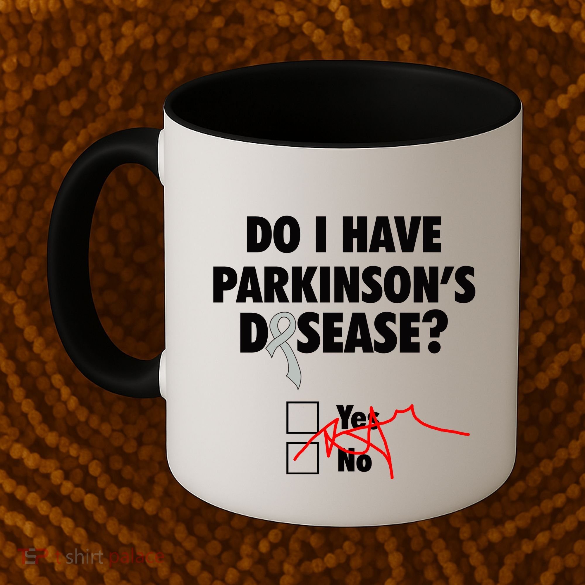 Funny Parkinsons Disease Awareness Yes No Gift Warrior Survivor Coffee Mug