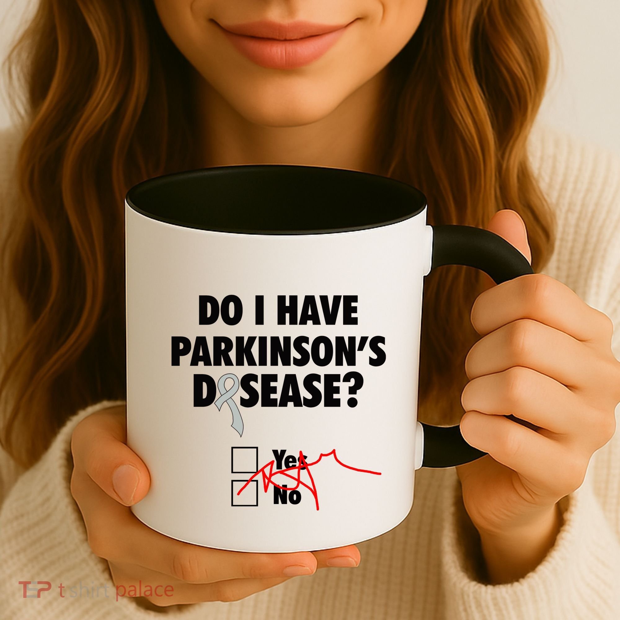 Funny Parkinsons Disease Awareness Yes No Gift Warrior Survivor Coffee Mug