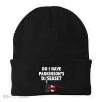 Funny Parkinsons Disease Awareness Yes No Gift Warrior Survivor Beanie thumb 0