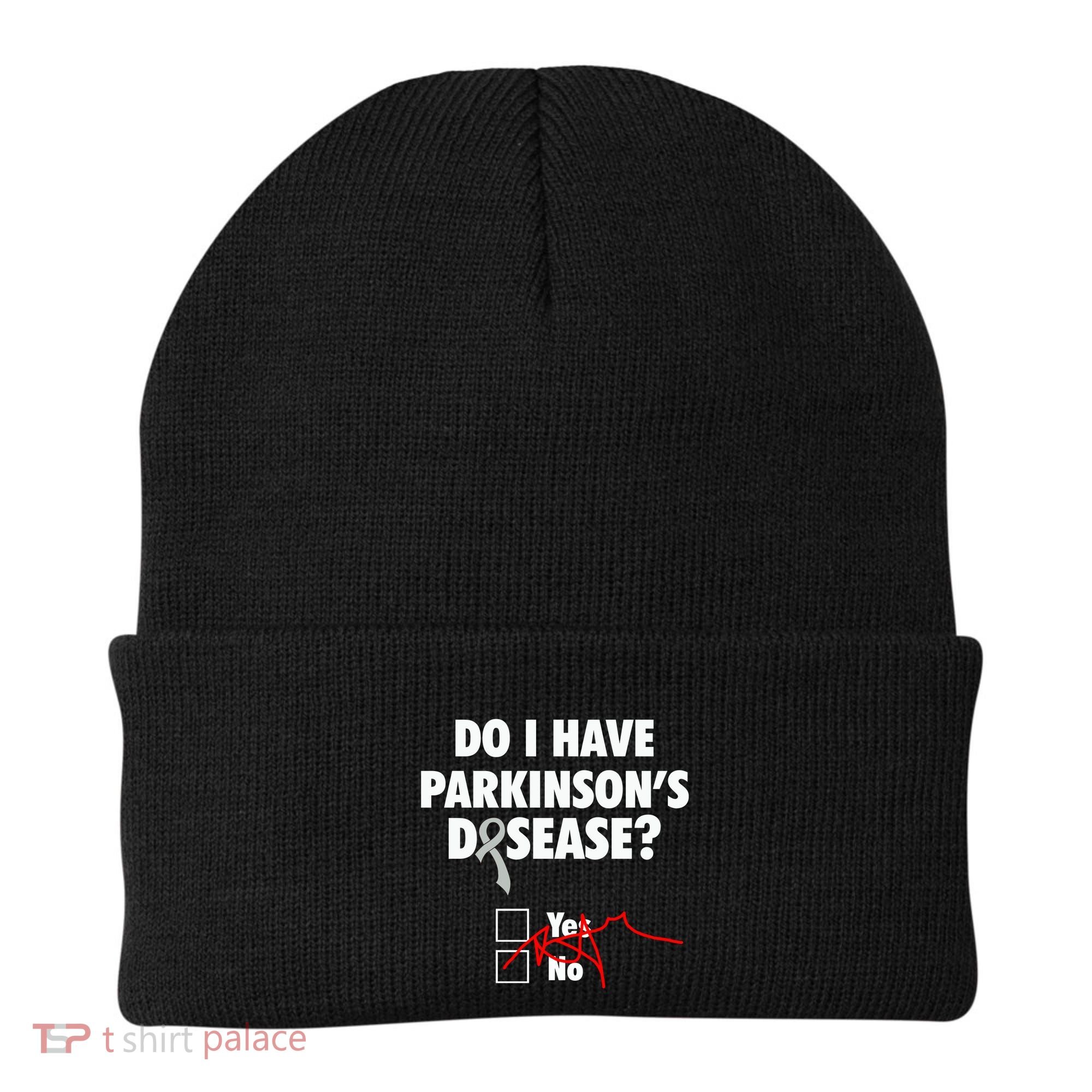 Funny Parkinsons Disease Awareness Yes No Gift Warrior Survivor Beanie