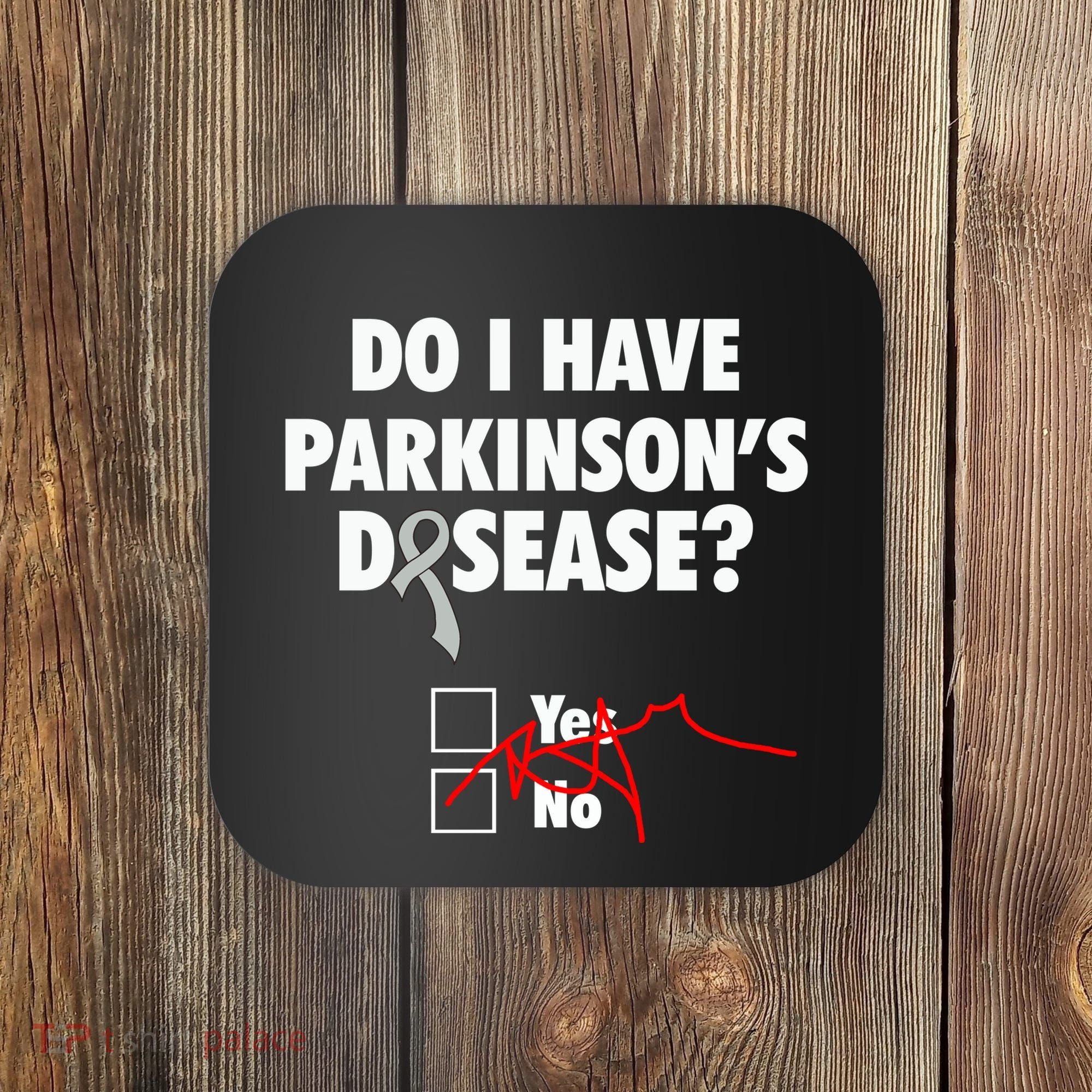 Funny Parkinsons Disease Awareness Yes No Gift Warrior Survivor Coaster