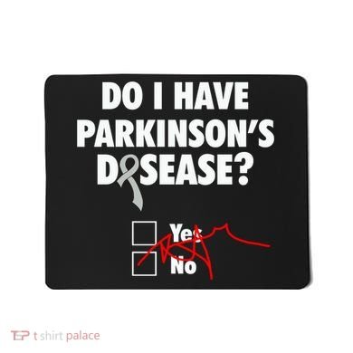 Funny Parkinsons Disease Awareness Yes No Gift Warrior Survivor Mousepad