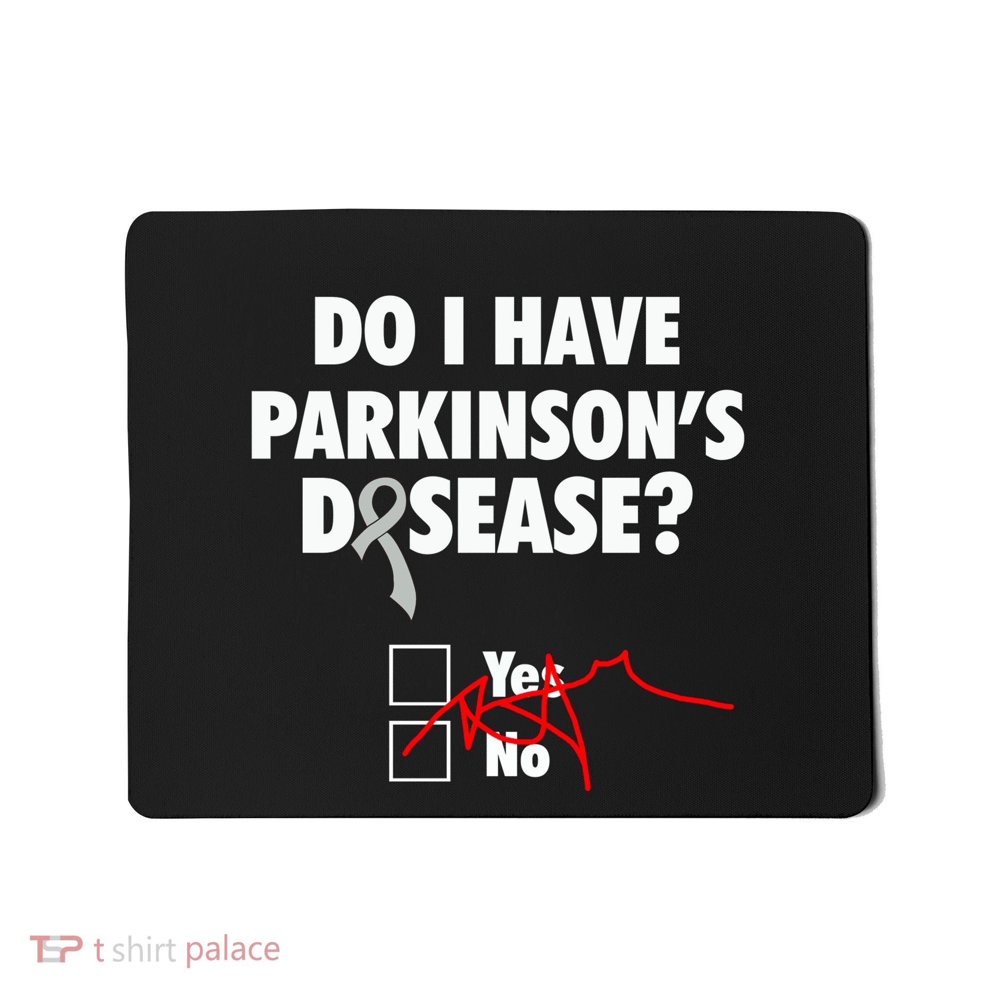 Funny Parkinsons Disease Awareness Yes No Gift Warrior Survivor Mousepad
