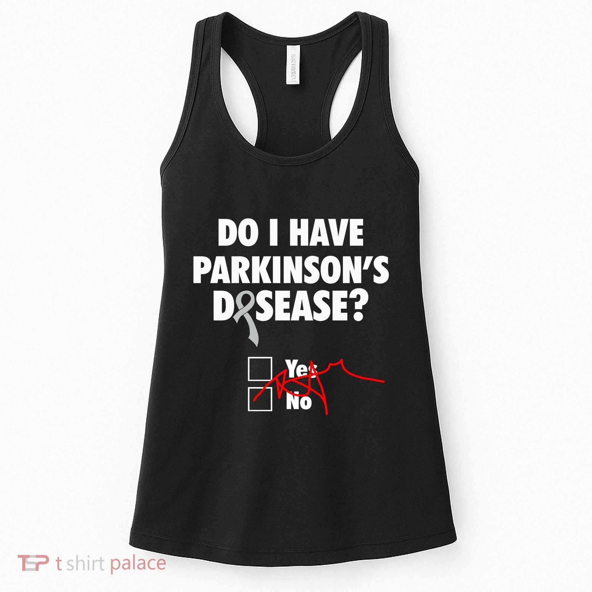 Funny Parkinsons Disease Awareness Yes No Gift Warrior Survivor Women's Tank Top