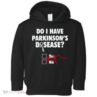 Funny Parkinsons Disease Awareness Yes No Gift Warrior Survivor Toddler Hoodie