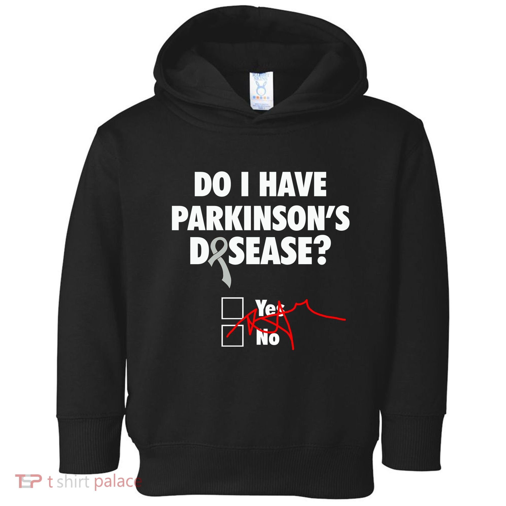 Funny Parkinsons Disease Awareness Yes No Gift Warrior Survivor Toddler Hoodie