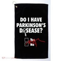 Funny Parkinsons Disease Awareness Yes No Gift Warrior Survivor Golf Towel thumb 0