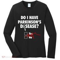 Funny Parkinsons Disease Awareness Yes No Gift Warrior Survivor Women's Long Sleeve Shirt thumb 0