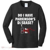 Funny Parkinsons Disease Awareness Yes No Gift Warrior Survivor Kids Long Sleeve Shirt thumb 0