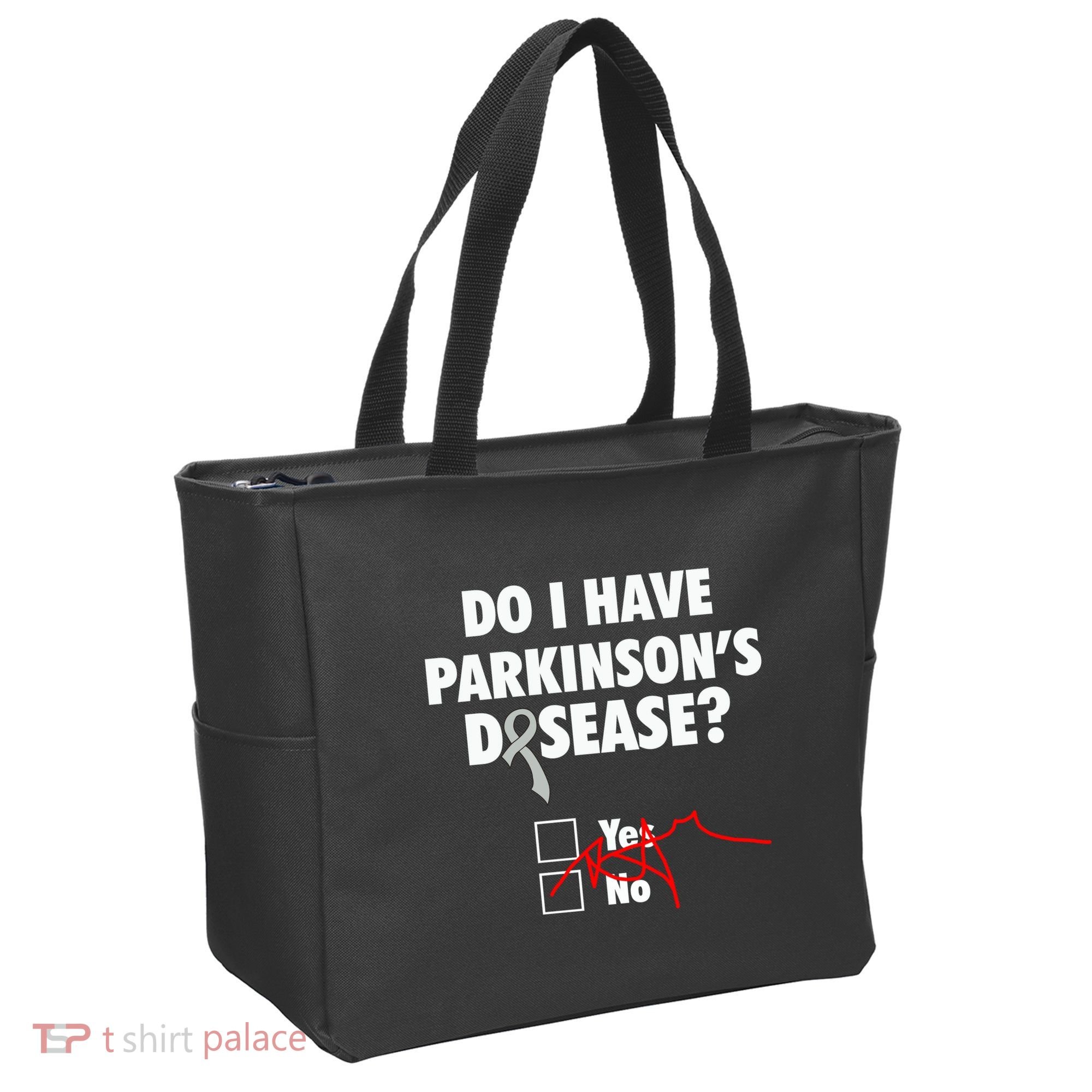 Funny Parkinsons Disease Awareness Yes No Gift Warrior Survivor Tote Bag