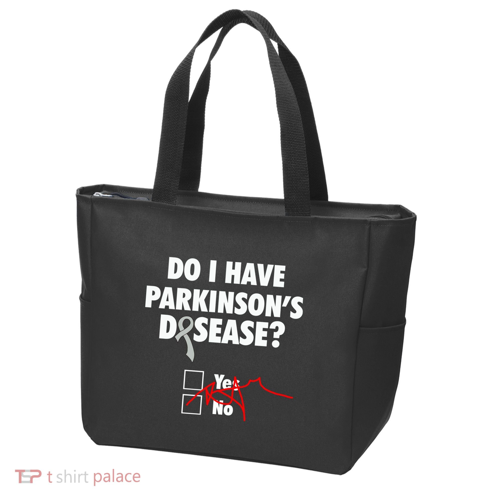 Funny Parkinsons Disease Awareness Yes No Gift Warrior Survivor Tote Bag