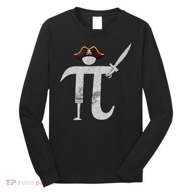 Funny Pi Day Pi Rate Science & Math Teacher Happy Pi Day Long Sleeve Shirt