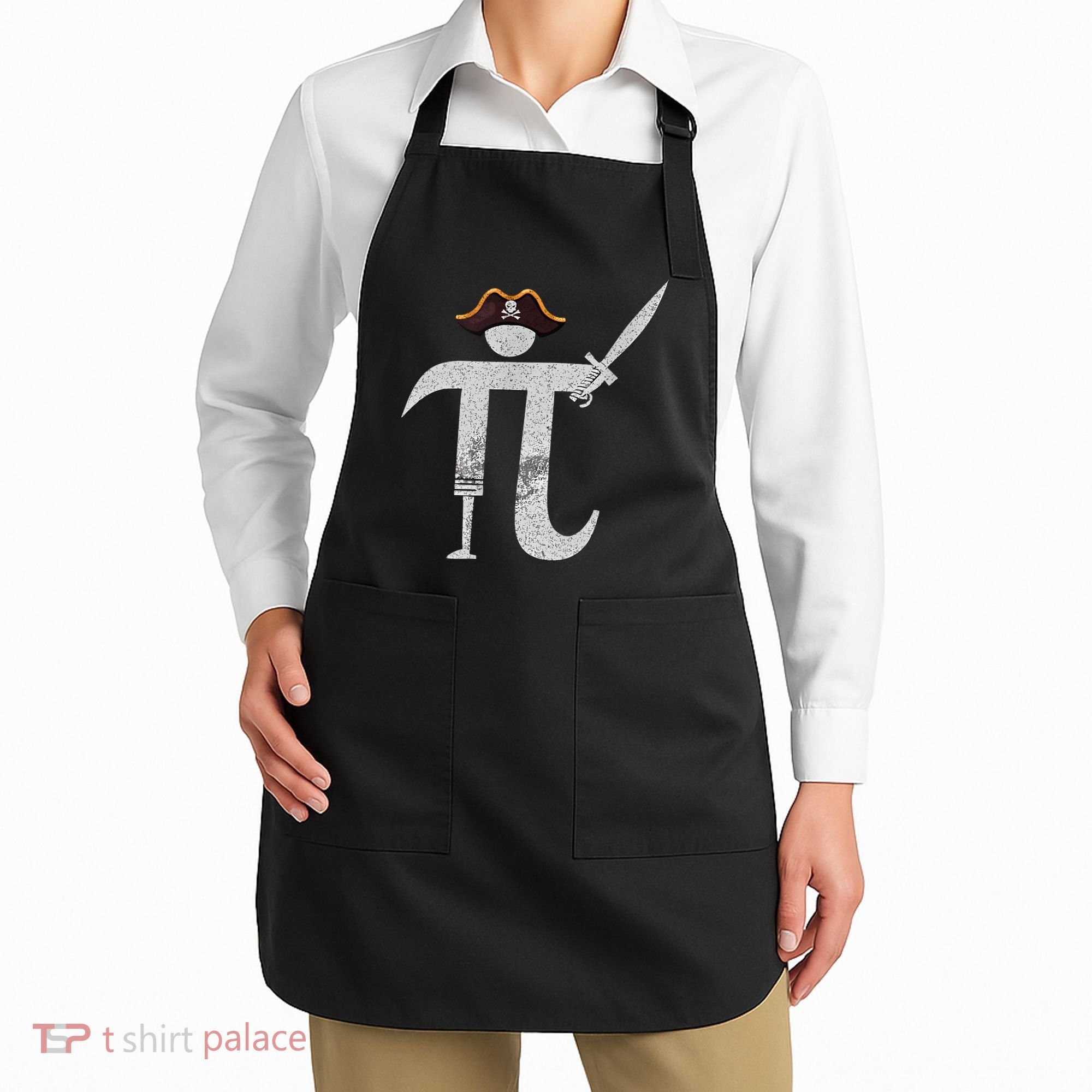 Funny Pi Day Pi Rate Science & Math Teacher Happy Pi Day Apron