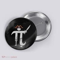Funny Pi Day Pi Rate Science & Math Teacher Happy Pi Day Button thumb 0