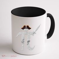 Funny Pi Day Pi Rate Science & Math Teacher Happy Pi Day Coffee Mug thumb 1