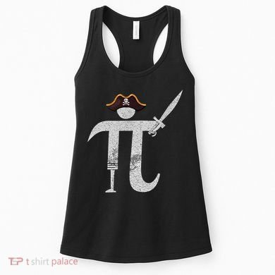Funny Pi Day Pi Rate Science & Math Teacher Happy Pi Day Women's Tank Top