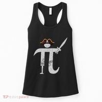 Funny Pi Day Pi Rate Science & Math Teacher Happy Pi Day Women's Tank Top thumb 0