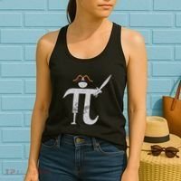 Funny Pi Day Pi Rate Science & Math Teacher Happy Pi Day Women's Tank Top thumb 2