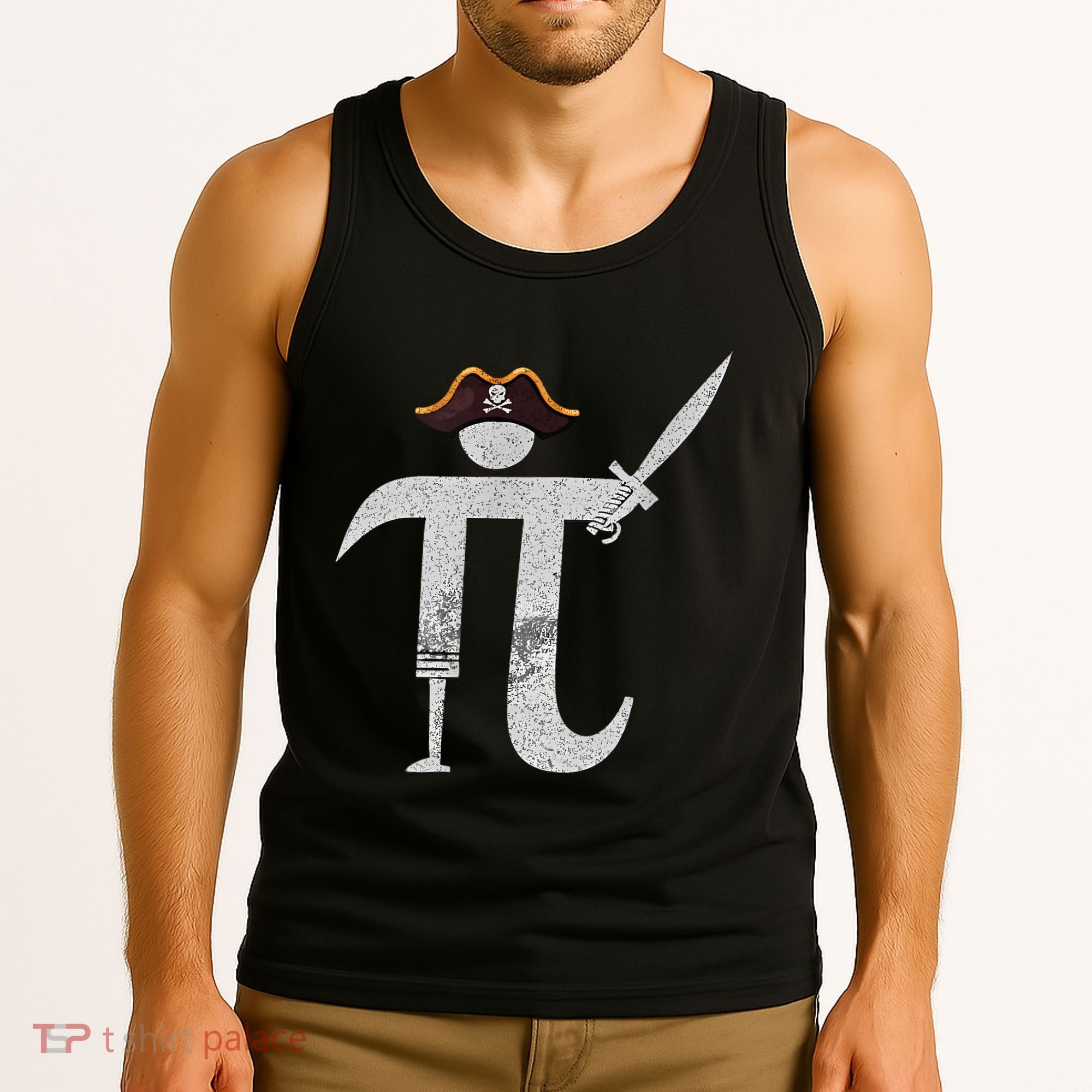 Funny Pi Day Pi Rate Science & Math Teacher Happy Pi Day Tank Top