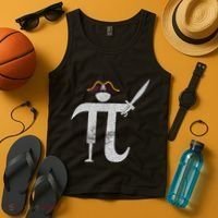 Funny Pi Day Pi Rate Science & Math Teacher Happy Pi Day Tank Top thumb 4