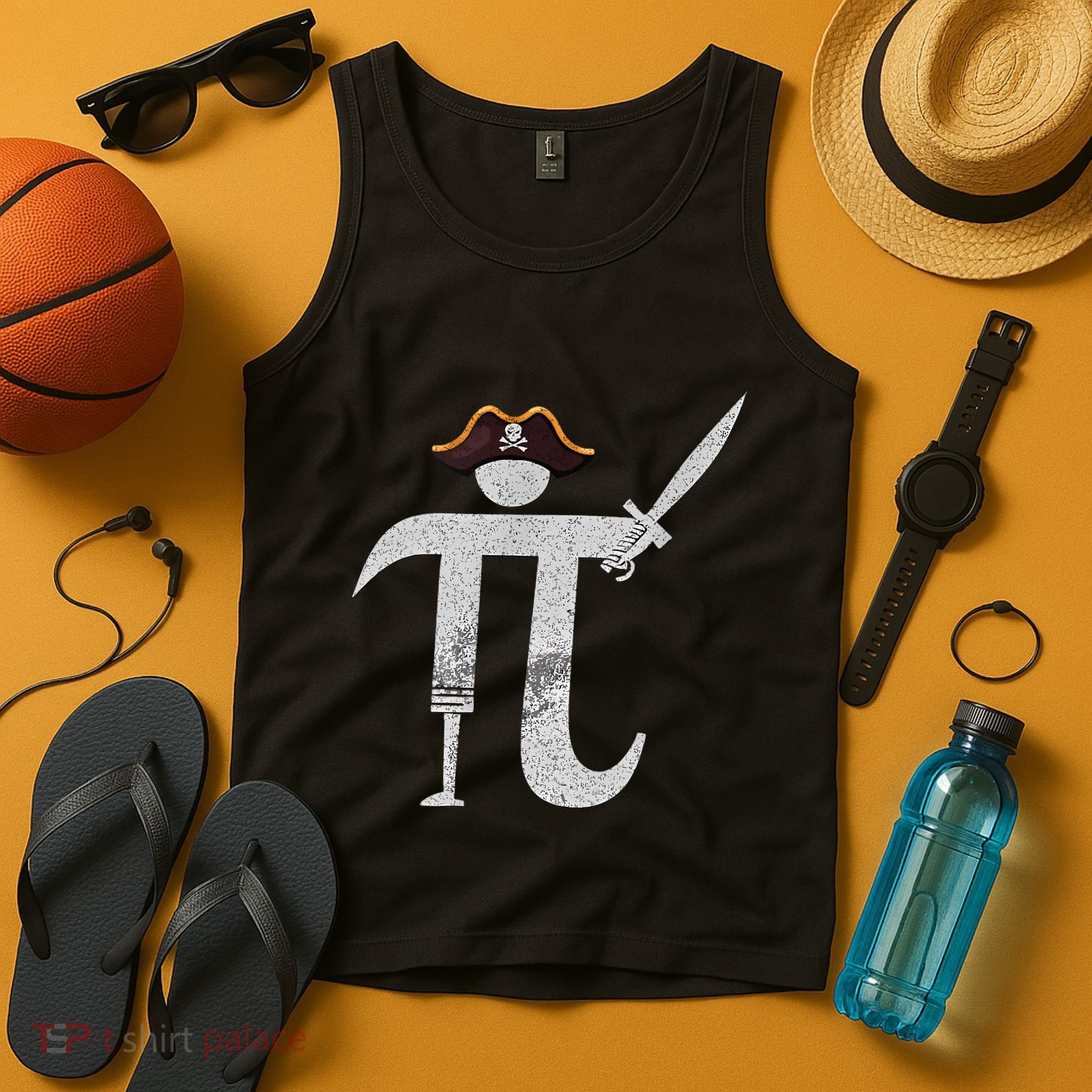 Funny Pi Day Pi Rate Science & Math Teacher Happy Pi Day Tank Top