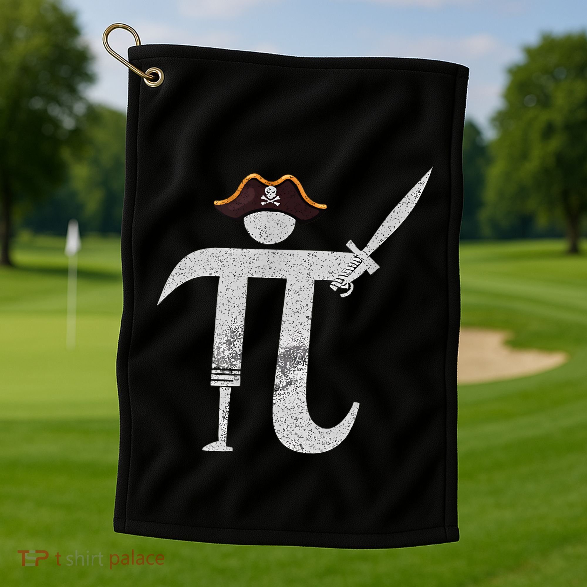 Funny Pi Day Pi Rate Science & Math Teacher Happy Pi Day Golf Towel
