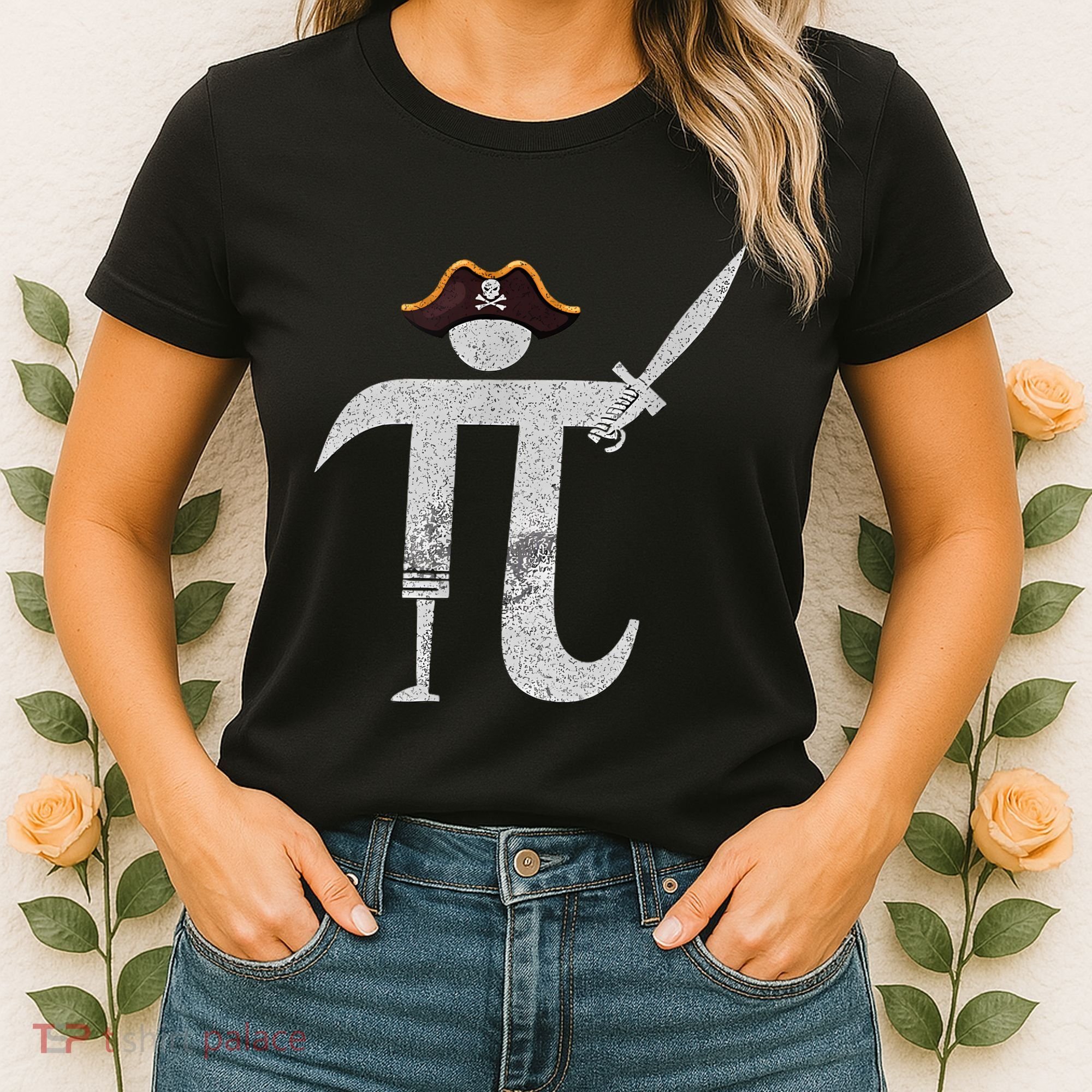 Funny Pi Day Pi Rate Science & Math Teacher Happy Pi Day Women's T-Shirt