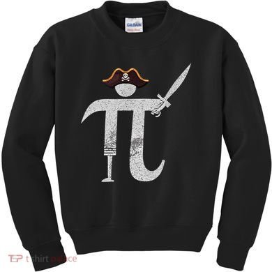 Funny Pi Day Pi Rate Science & Math Teacher Happy Pi Day Kids Sweatshirt