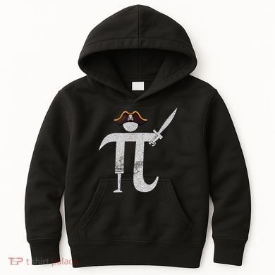 Funny Pi Day Pi Rate Science & Math Teacher Happy Pi Day Kids Hoodie