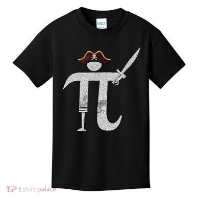 Funny Pi Day Pi Rate Science & Math Teacher Happy Pi Day Kids T-Shirt