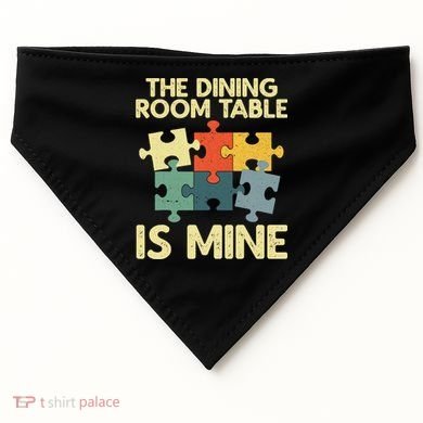 Funny Puzzle Design For Jigsaw Puzzle Lover USA-Made Doggie Bandana